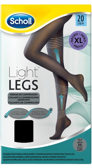 SCHOLL LIGHTLEGS 20 DENARI TAGLIA XL COLORE NERO 1 PAIO - Farmafamily.it