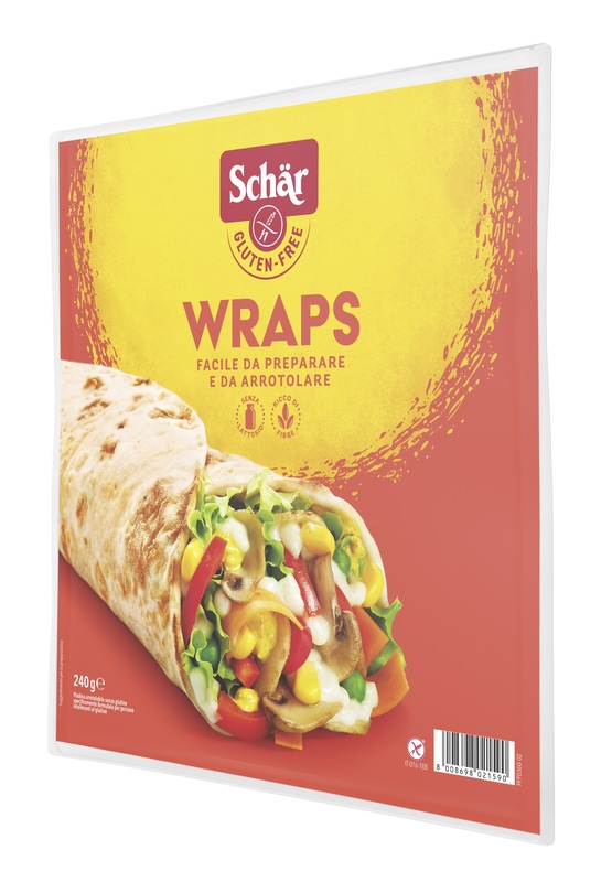 SCHAR WRAPS PIADINA ARROTOLABILE SENZA LATTOSIO 240 G - Farmafamily.it