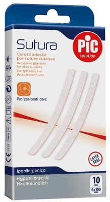 CEROTTO PER SUTURA PIC SOLUTION 6 X 100 MM 10 PEZZI - Farmafamily.it