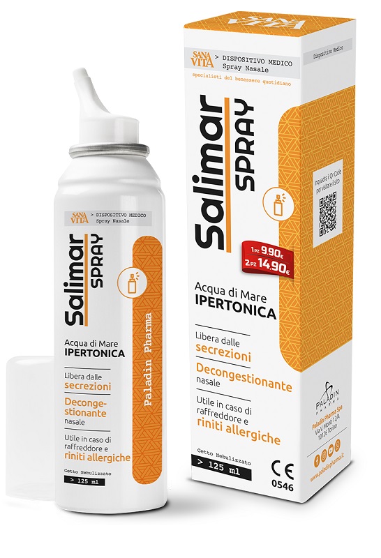 SPRAY NASALE IPERTONICO SANAVITA SALIMAR 125 ML - Farmafamily.it