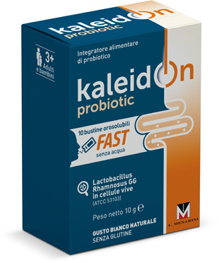 KALEIDON PROBIOTIC FAST BIANCO NATURALE 10 BUSTE OROSOLUBILI - Farmafamily.it