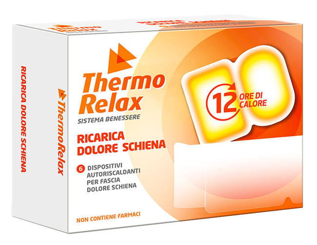 THERMORELAX RICARICA PER FASCIA DOLORE LOMBARE 6 DISPOSITIVI AUTORISCALDANTI - Farmafamily.it