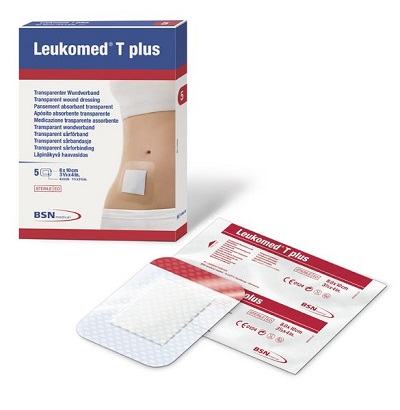 MEDICAZIONE POST-OPERATORIA LEUKOMED T PLUS TRASPARENTE IMPERMEABILE 8 X 10 CM - Farmafamily.it