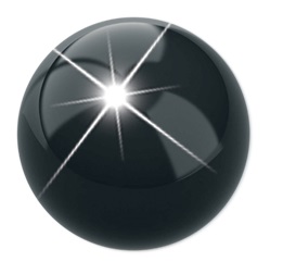 PRE ORECCHINO PALLINA NERA 4MM - Farmafamily.it