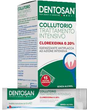 DENTOSAN COLLUTORIO MONODOSE INTENSIVO 0,20% 15 BUSTINE DA 10 ML - Farmafamily.it