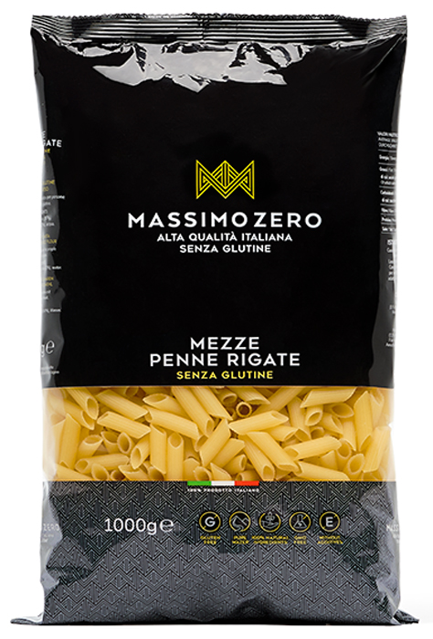 MASSIMO ZERO MEZZE PENNE RIGATE 1 KG - Farmafamily.it
