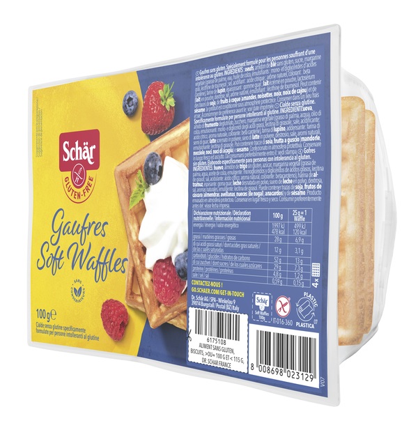 SCHAR GAUFRE SOFT WAFFLES 100 G - Farmafamily.it