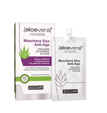 ALOEVERA2 MASCHERA VISO ANTIAGE 4 SACCHETTI 20 ML - Farmafamily.it