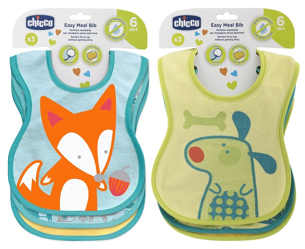 CHICCO BAVAGLINE PAPPA 6M+ 3PZ NEUTRE - Farmafamily.it