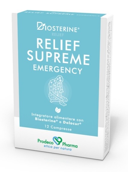 BIOSTERINE RELIEF SUPREME EMERGENCY 12 COMPRESSE - non vendibile - Farmafamily.it