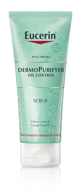 EUCERIN PELLE IMPURA DERMOPURIFYER OIL CONTROL SCRUB 100 ML - Farmafamily.it