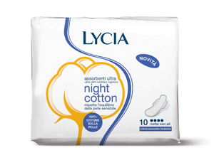 LYCIA COTONE ALI NOTTE 10 PEZZI - Farmafamily.it