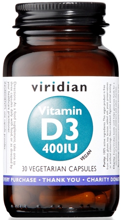 VIRIDIAN VITAMIN D3 400IU 30CPS - Farmafamily.it