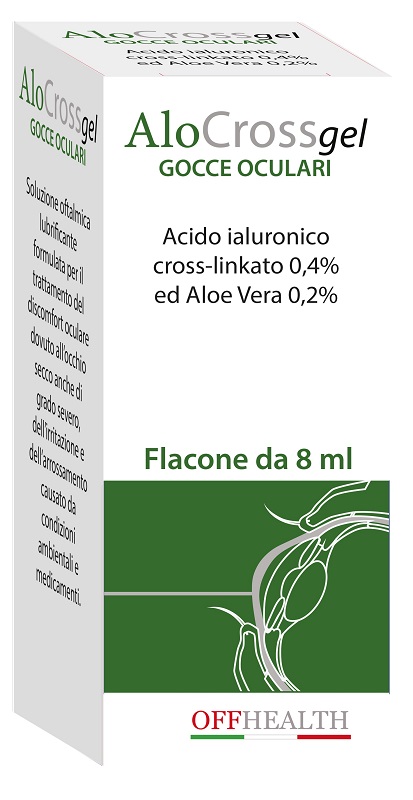 ALOCROSS GOCCE OCULARI ACIDO IALURONICO CROSS-LINKATO 0,2% E ALOE VERA 8 ML - Farmafamily.it