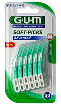 GUM SOFTPICKS ADVANCE SCOVOLINO LARGE GOMMA 30 PEZZI - Farmafamily.it