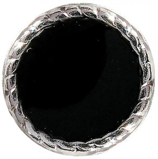 ORECCHINI STERILI IN135C NIOBIO DISCO NERO - Farmafamily.it