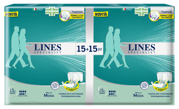 PANNOLONE A MUTANDA LINES SPECIALIST SUPER MM 30 PEZZI - Farmafamily.it