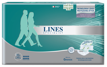 PANNOLONE A MUTANDA LINES SPECIALIST ALTAPROTEZIONE MG 20 PEZZI - Farmafamily.it