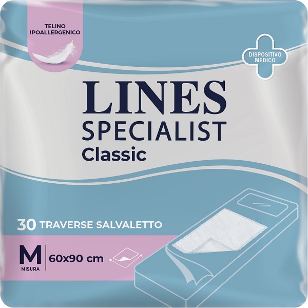 TRAVERSA ASSORBENTE LINES SPECIALIST CLASSIC MISURA 60X90 CM 30 PEZZI - Farmafamily.it