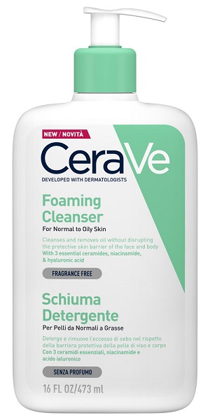 CERAVE SCHIUMA DETERGENTE VISO 473 ML - Farmafamily.it
