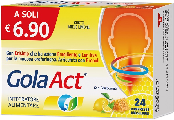 GOLA ACT MIELE E LIMONE 24 COMPRESSE OROSOLUBILI - Farmafamily.it