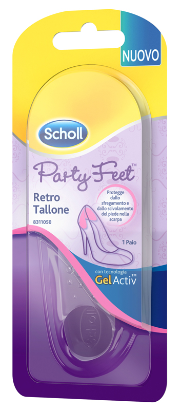 PLANTARE ORTOPEDICO PER RETRO TALLONE PARTY FEET SCHOLL GEL ACTIV 1 PAIO - Farmafamily.it