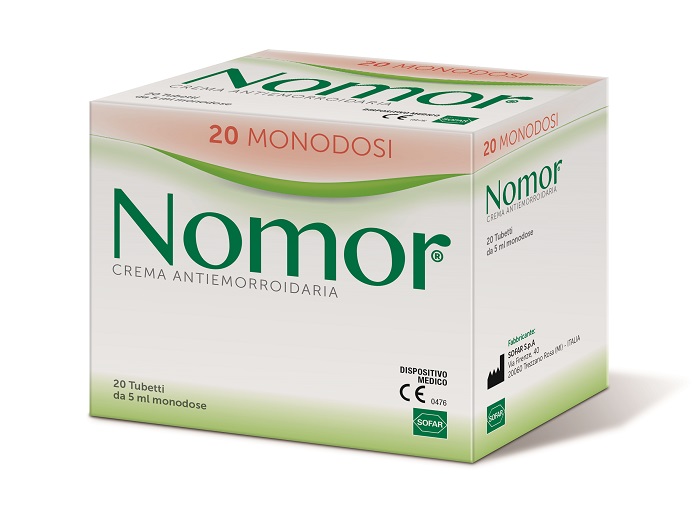 NOMOR CREMA ANTIEMORROIDARIA 20 TUBETTI MONODOSE DA 5 ML - Farmafamily.it