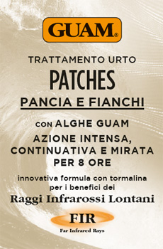 GUAM PATCHES TRATTAMENTO URTO PANCIA E FIANCHI 8 PEZZI - Farmafamily.it