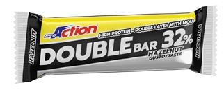 PROACTION DOUBLE BAR 32% NOCCIOLA CARAMELLO 60 G - Farmafamily.it