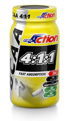 PROACTION BCAA 411 250 COMPRESSE - Farmafamily.it