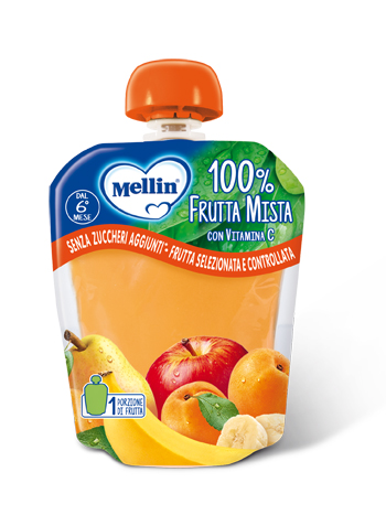 MELLIN POUCH FRUTTA MISTA 90 G - Farmafamily.it
