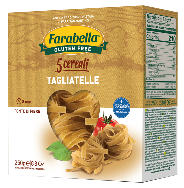 FARABELLA TAGLIATELLE AI 5 CEREALI 250 G - Farmafamily.it