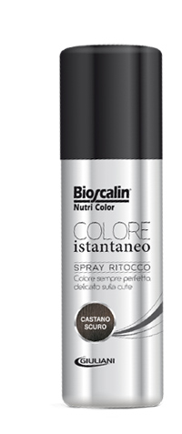 BIOSCALIN NUTRICOLOR SPRAY COLORE ISTANTANEO CASTANO SCURO 75 ML - Farmafamily.it