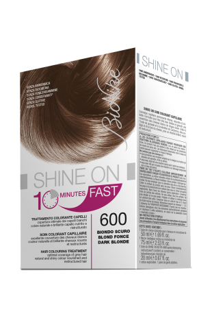 BIONIKE SHINE ON FAST TRATTAMENTO COLORANTE CAPELLI BIONDO SCURO 600 FLACONE 60 ML + TUBO 60 ML - Farmafamily.it