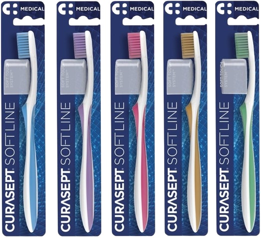 SPAZZOLINO CURASEPT SOFT MEDICAL VERDE - Farmafamily.it