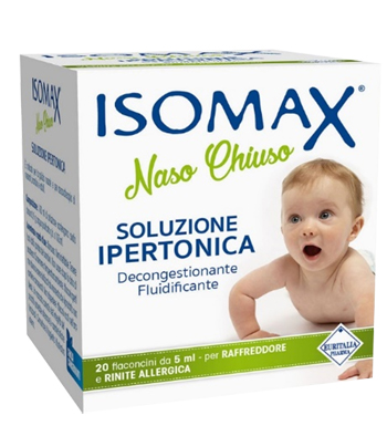 SOLUZIONE IPERTONICA ISOMAX NASO CHIUSO 20 FLACONCINI DA 5 ML - Farmafamily.it