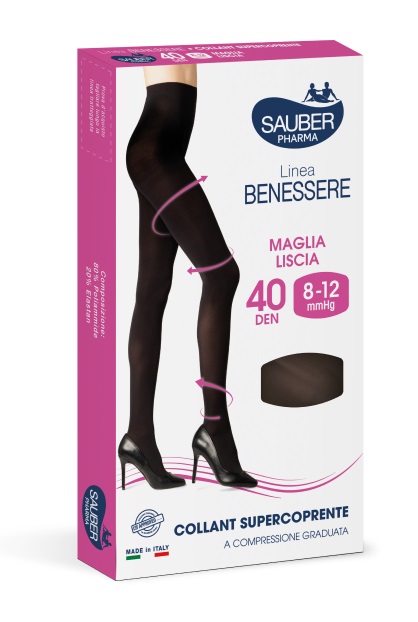 COLLANT SUPERCOPRENTE SAUBER 8-12MMHG NERO 4 - Farmafamily.it