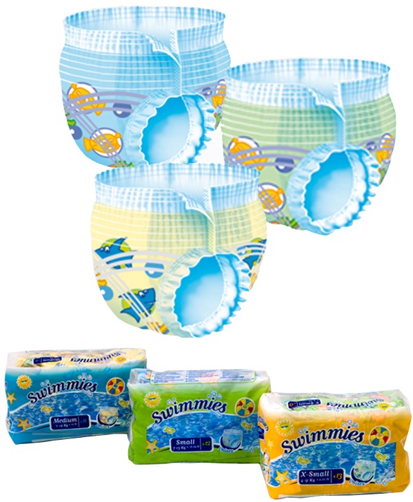 SWIMMIES PANNOLINO PANTS S3 12 KG+ TAGLIA M 11 PEZZI - Farmafamily.it