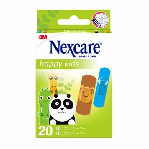CEROTTI NEXCARE KIDS PLASTERS ANIMALS 20 PEZZI ASSORTITI - Farmafamily.it