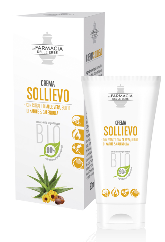 FARMACIA DELLE ERBE CREMA SOLLIEVO ALOE BIO 50 ML - Farmafamily.it
