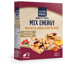 NUTRIFREE BARRETTE CEREAL MIX ENERGY 28 G X 5 - Farmafamily.it