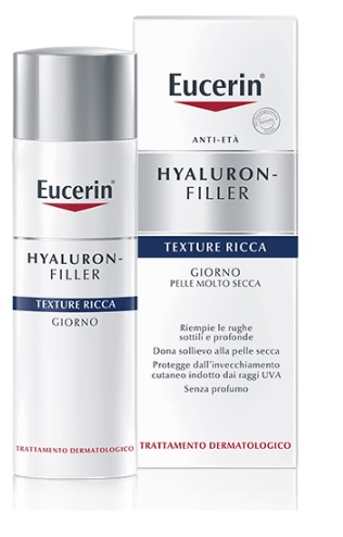 EUCERIN HYALURON-FILLER TEXTURE RICCA GIORNO 50 ML - Farmafamily.it