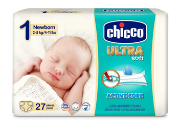 CHICCO PANNOLINO ULTRA NEWBORN 27 PEZZI - Farmafamily.it