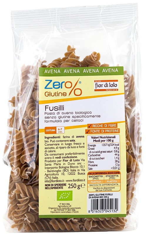FUSILLI DI AVENA 250 G - Farmafamily.it