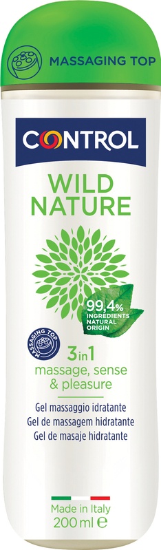 CONTROL WILD NATURE MASSAGE GEL MASSAGGIO 3 IN 1 200 ML - Farmafamily.it