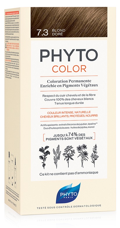 PHYTOCOLOR 7.3 BIONDO DORATO 1 LATTE + 1 CREMA + 1 MASCHERA + 1 PAIO DI GUANTI - Farmafamily.it