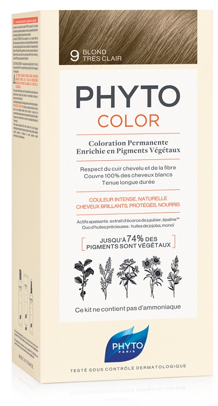 PHYTOCOLOR 9 BIONDO CHIARISS 1 LATTE + 1 CREMA + 1 MASCHERA + 1 PAIO DI GUANTI - Farmafamily.it