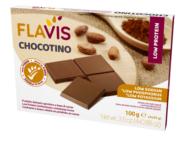 FLAVIS CHOCOTINO 4 PORZIONI DA 25 G - Farmafamily.it