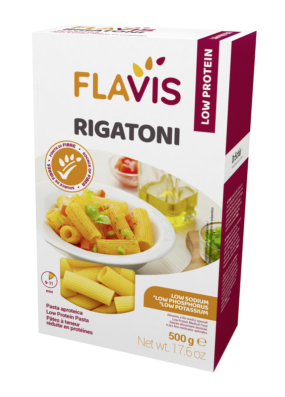 FLAVIS RIGATONI APROTEICI 500 G - Farmafamily.it