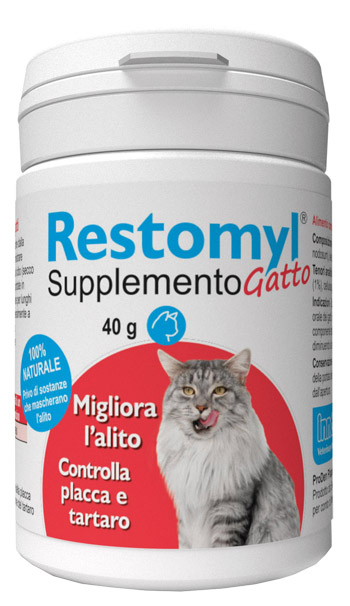 RESTOMYL SUPPLEMENTO GATTO FLACONCINO 40 G - Farmafamily.it